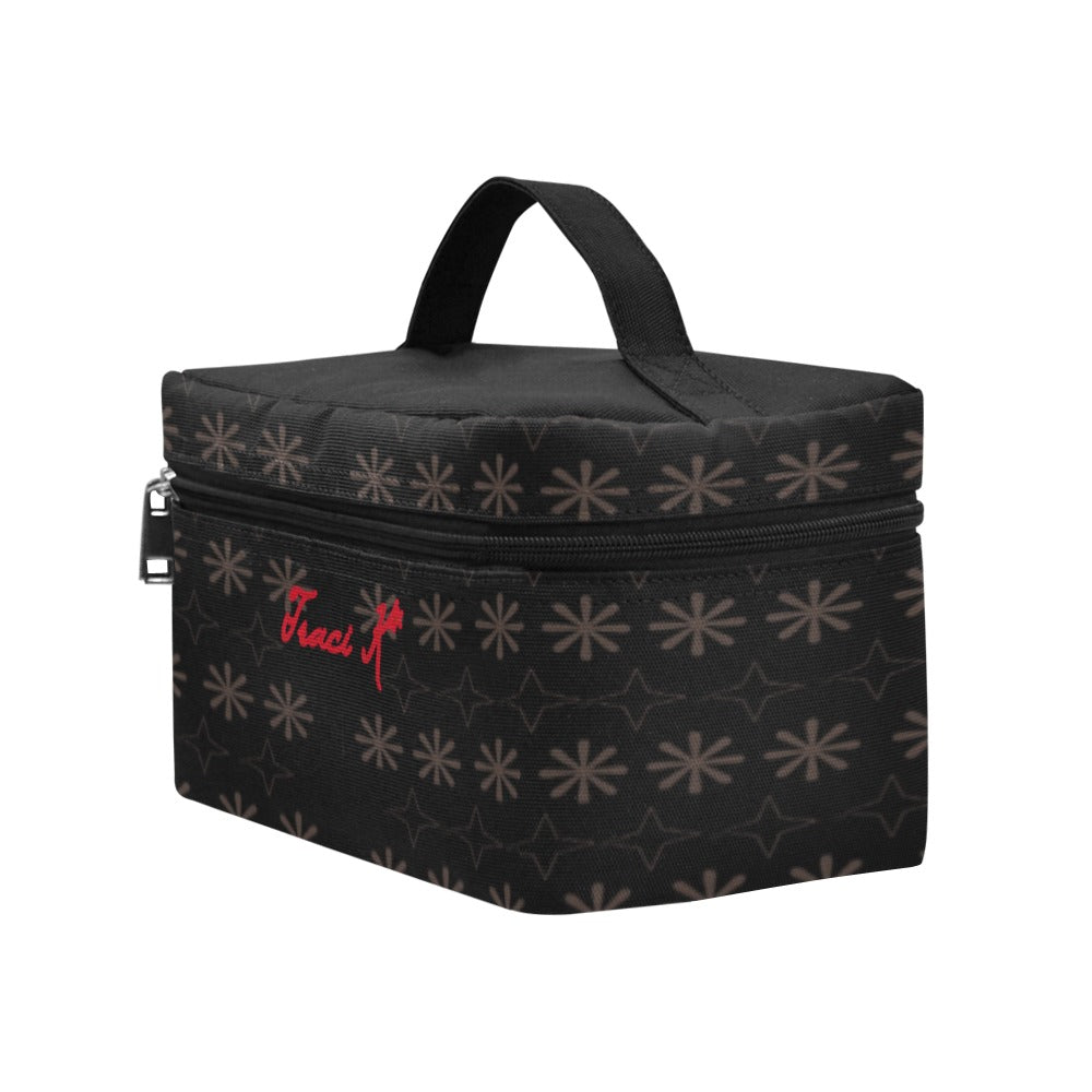 Traci K Signatured Patterned Cosmetic Bag Cosmetic Bag/Large (Model 1658)