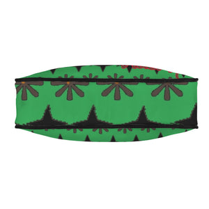 Traci K Designer Patterned Green Shoulder Bag Women's Shoulder Bag-Grey Strap (Model 1748)