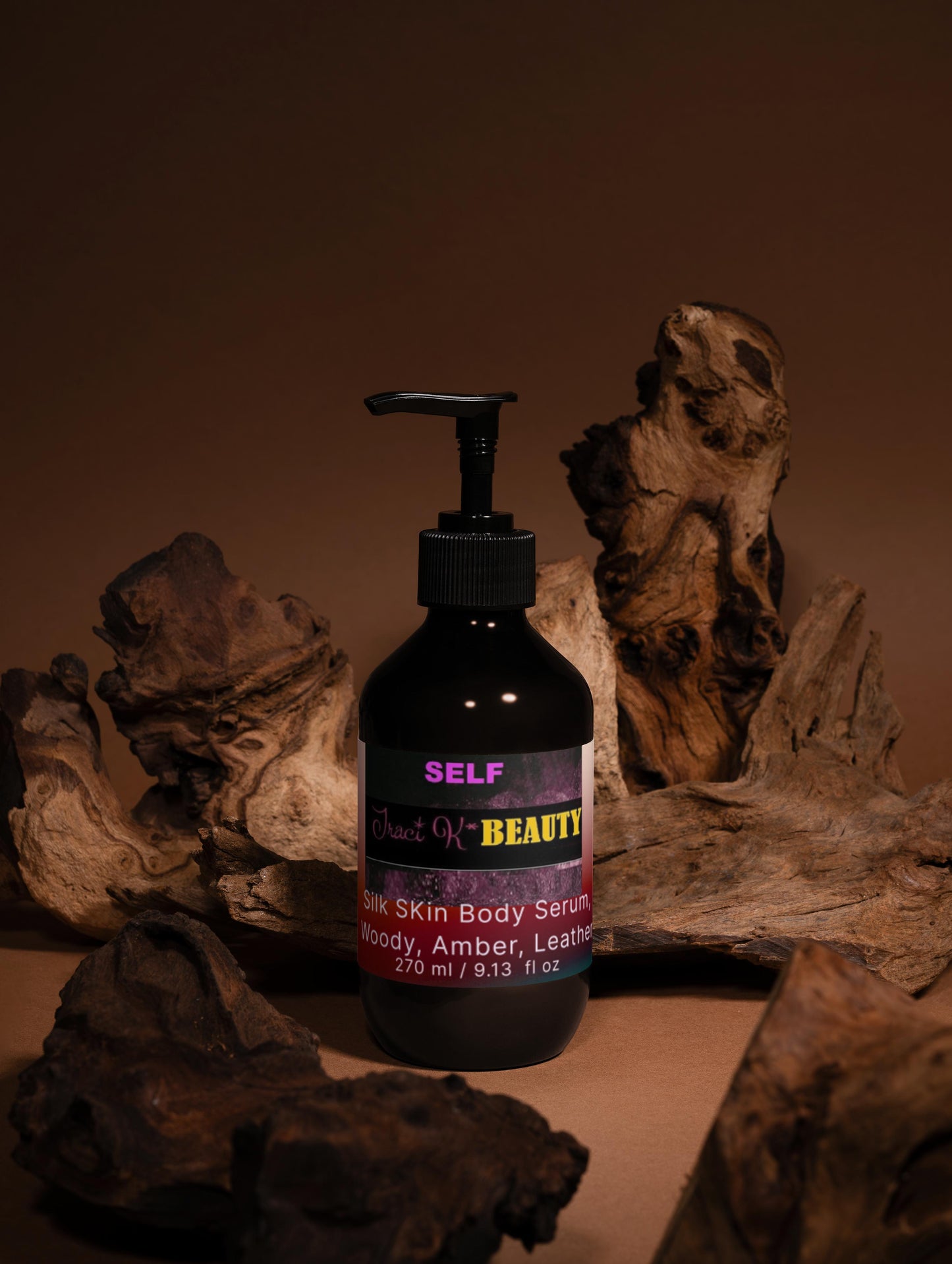 SELF  by Traci K Beauty -Silk Skin Body Care Serum, Woody Amber & Leather