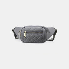 Load image into Gallery viewer, Zenana Quilted Multi Pocket Waist Belt Bag
