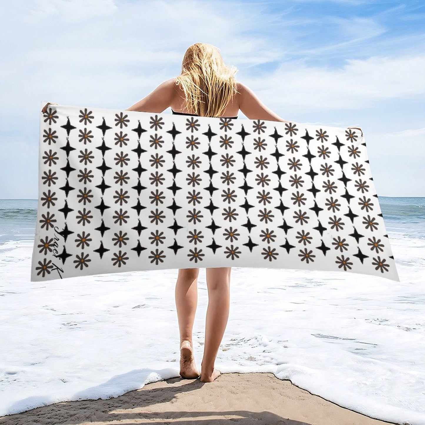 Traci K* Designer Beach Towel Beach Towel 160x80cm