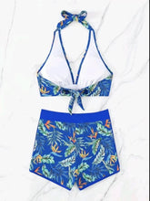 Load image into Gallery viewer, Printed Halter Neck Two-Piece Swim Set
