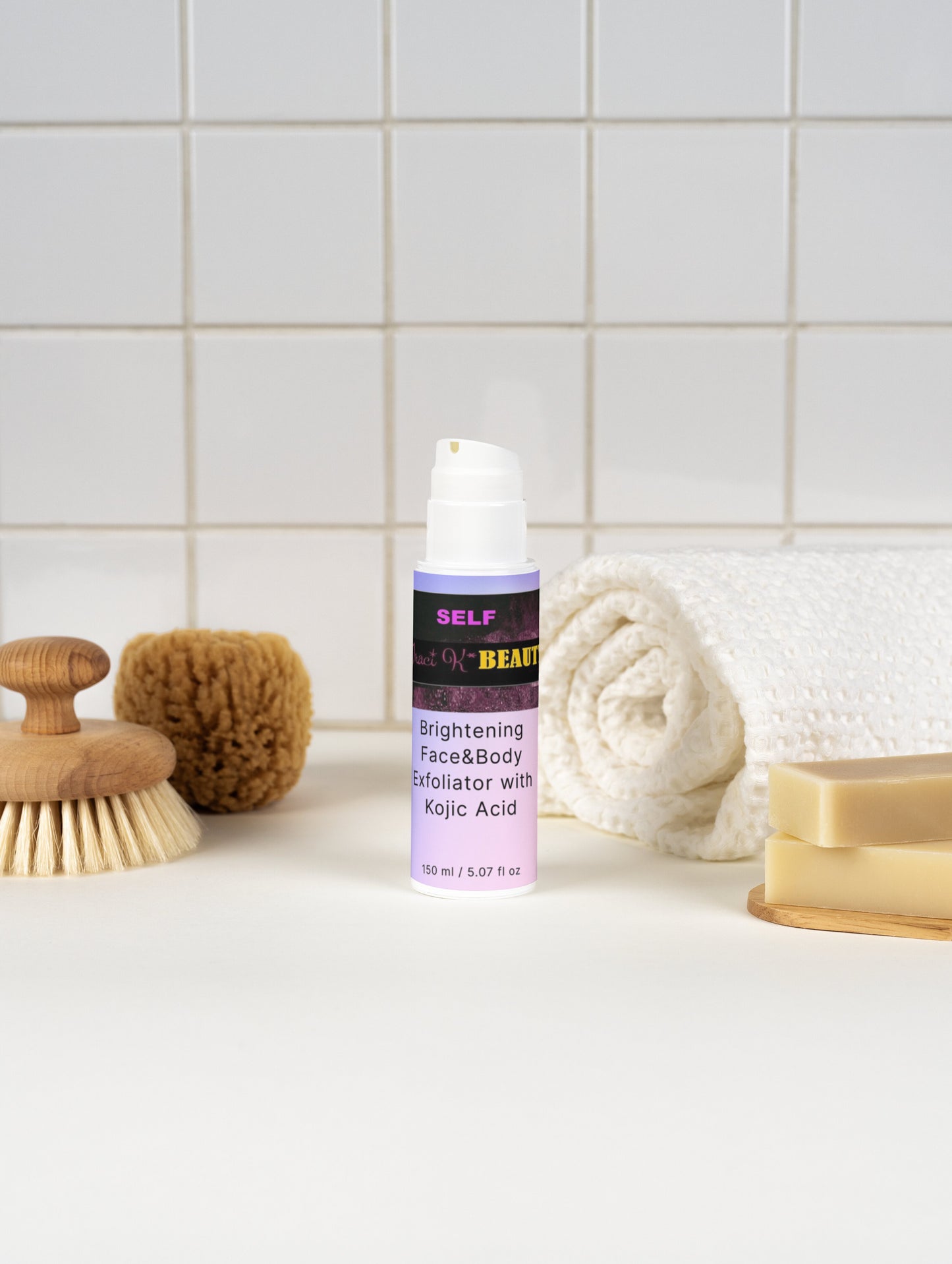 SELF by Traci K Beauty-Brightening Face&Body Exfoliator with Kojic Acid