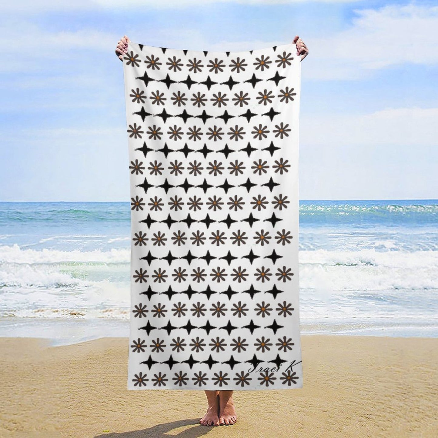 Traci K* Designer Beach Towel Beach Towel 160x80cm