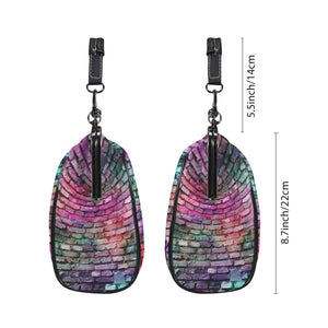 Traci K Signatured Colorful Brickwall KissLock Bag Kisslock Crossbody Shoulder Bag (Model 1752)