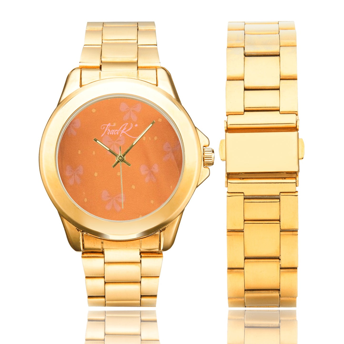 Traci K Designer Luxury Put a Bow On It Watch Custom Gilt Watch(Model 101)