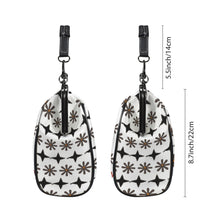 Load image into Gallery viewer, Traci K Signatured Patterned Brown / Red KissLock Bag Kisslock Crossbody Shoulder Bag (Model 1752)
