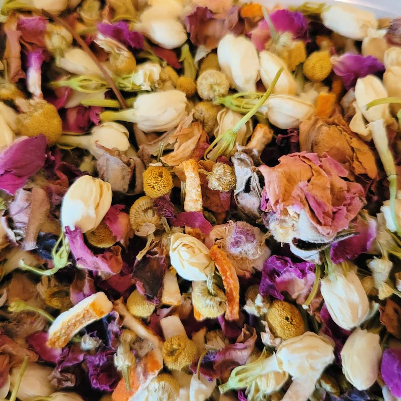 Traci K Beauty Botanical Facial Steam 8 Steams | Organic Skin Care | All Skin Types | Cleanse, Hydrate, Tone | USDA Organic Herbs