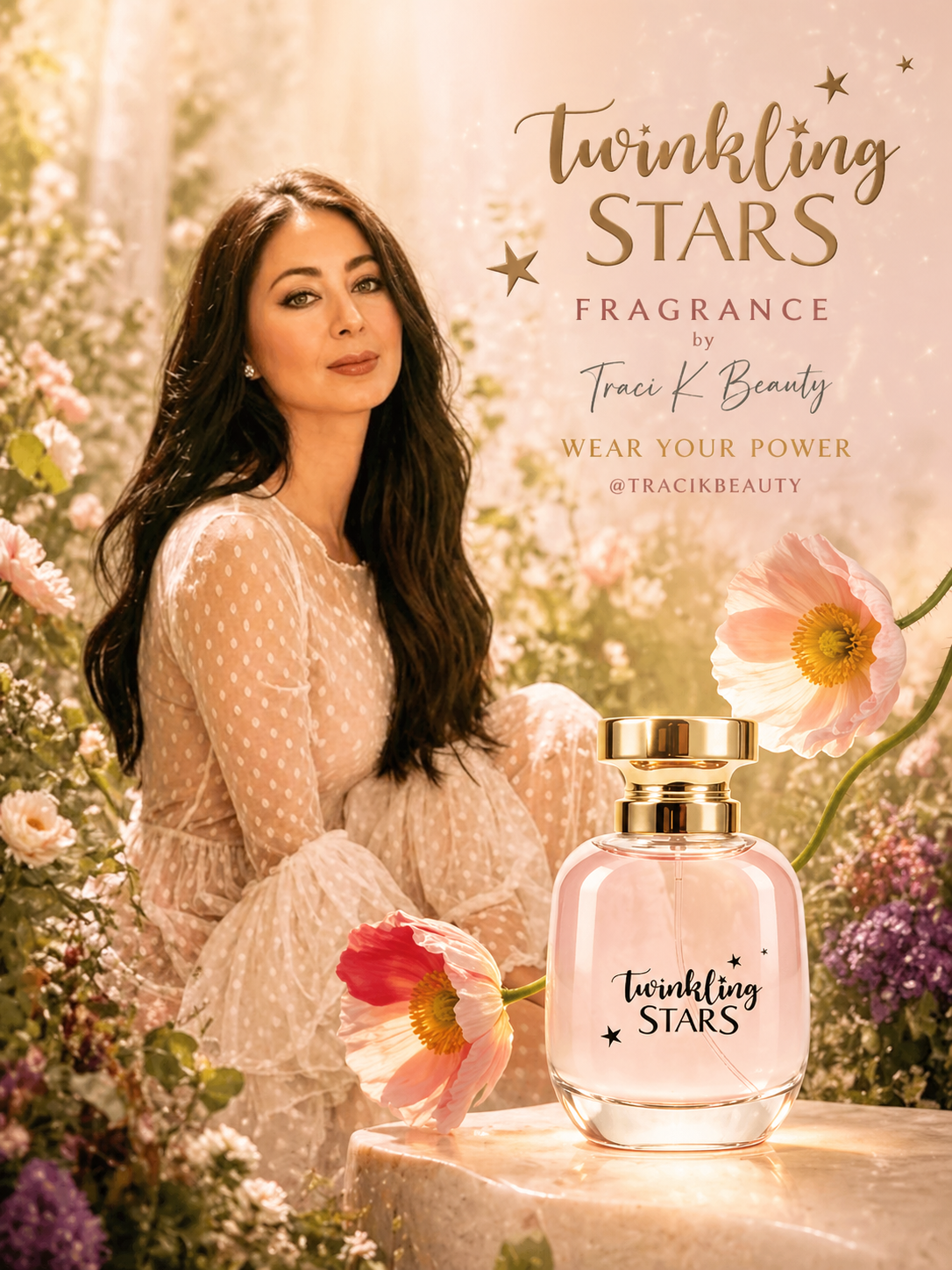 New! *Twinkling Stars Vanilla Dream* by Fragrances by Traci K Beauty 3.0 oz bottle, women's super value perfume, a woody musk flower perfume for women, containing pear, red apple and clementine, -