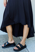 Load image into Gallery viewer, Ninexis First Choice High Waisted Flare Maxi Skirt in Black
