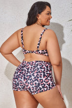 Load image into Gallery viewer, Plus Size Drawstring Detail Two-Piece Swimsuit
