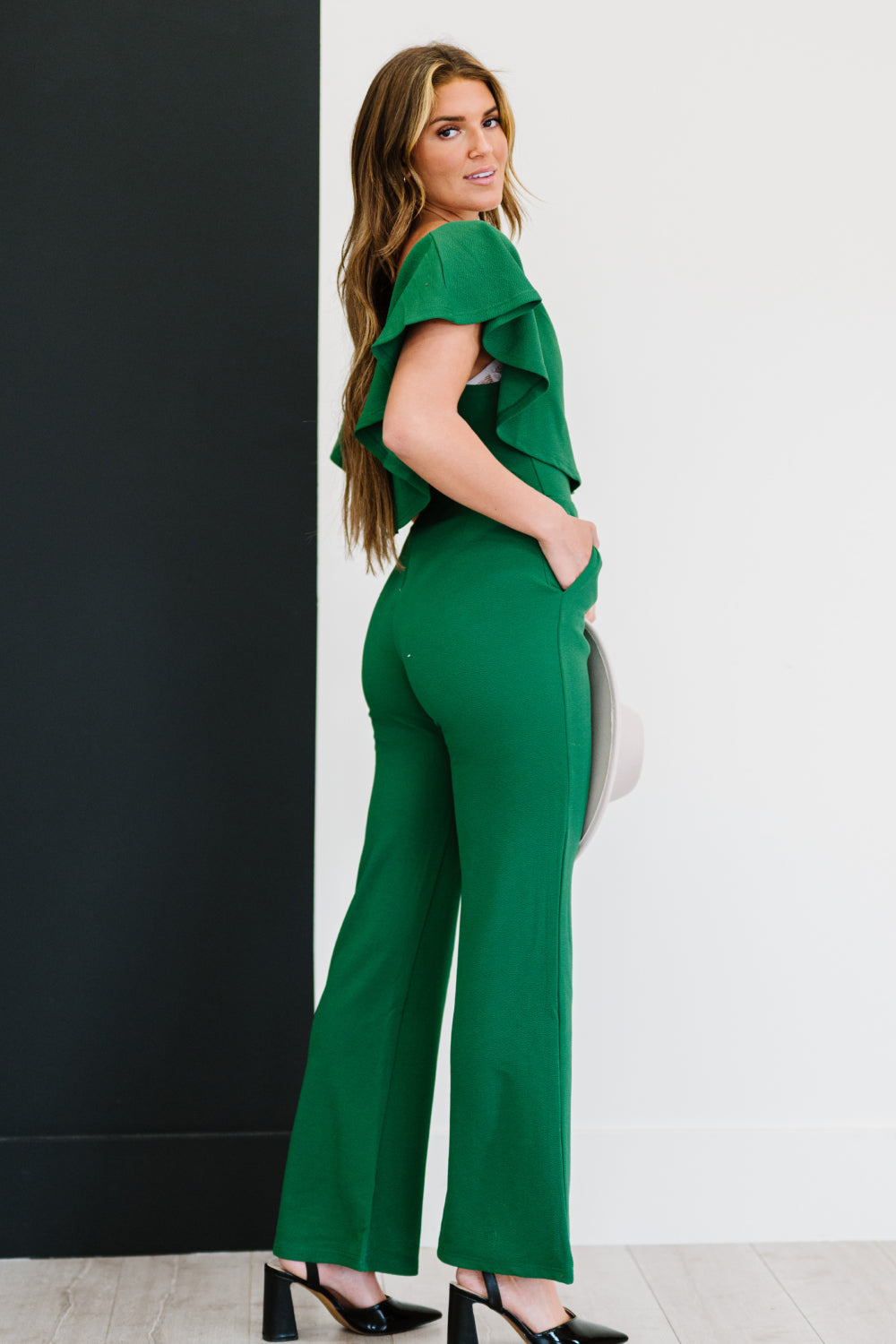 Greenhouse Goddess Ruffled Jumpsuit
