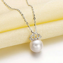 Load image into Gallery viewer, 👑Ashes to Beauty Luxury Princess Crown Genuine Freshwater Pearl Pendant Necklace
