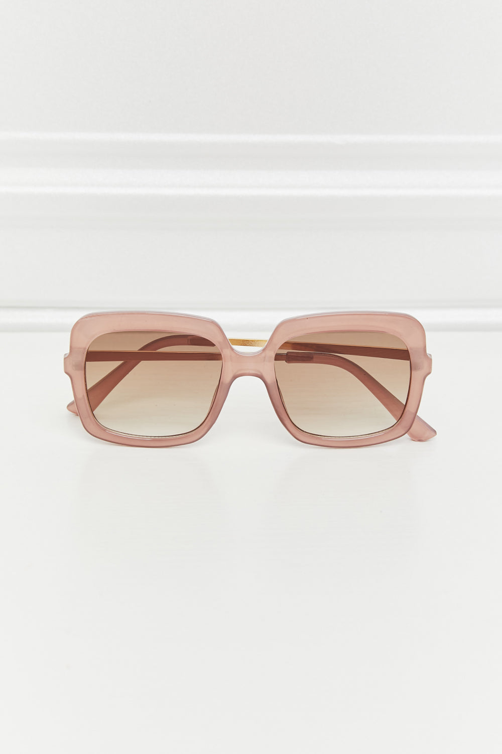 Traci K Collection Square Metal-Plastic Hybrid Temple Sunglasses