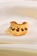 Load image into Gallery viewer, 18K Gold-Plated Zircon Ring
