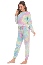Load image into Gallery viewer, Tie-Dye Top and Pants Lounge Set
