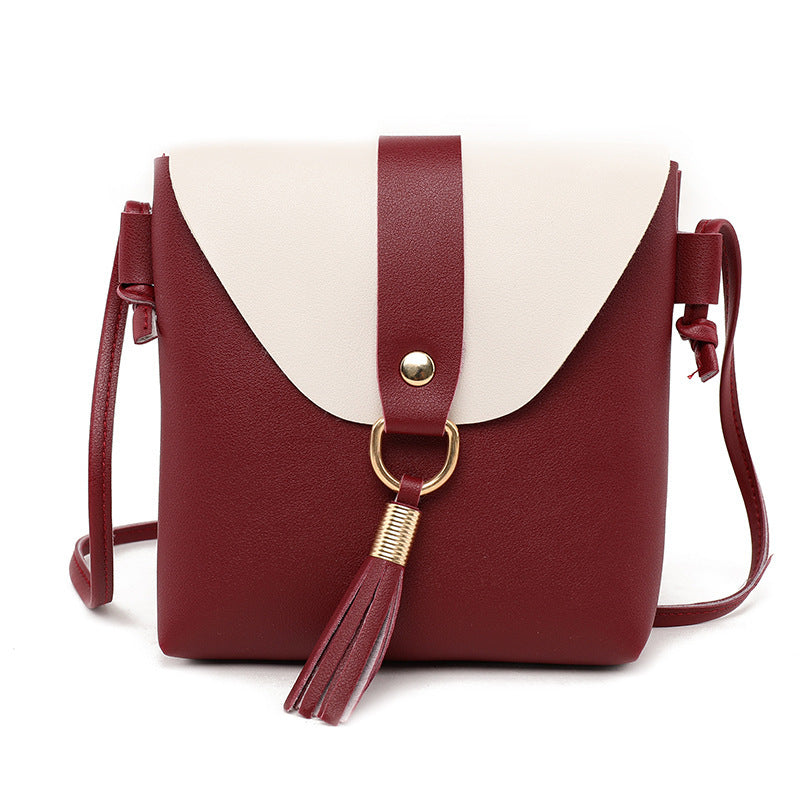 TV mobile phone bag shoulder diagonal bag mini parcel zero bag female PU
