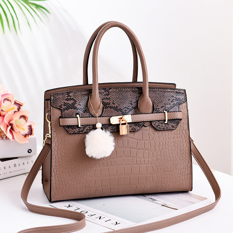 Traci K Collection( Pick Your Color)  Birkin style handbag shoulder cross handbag handbags a generation w/ purse charm