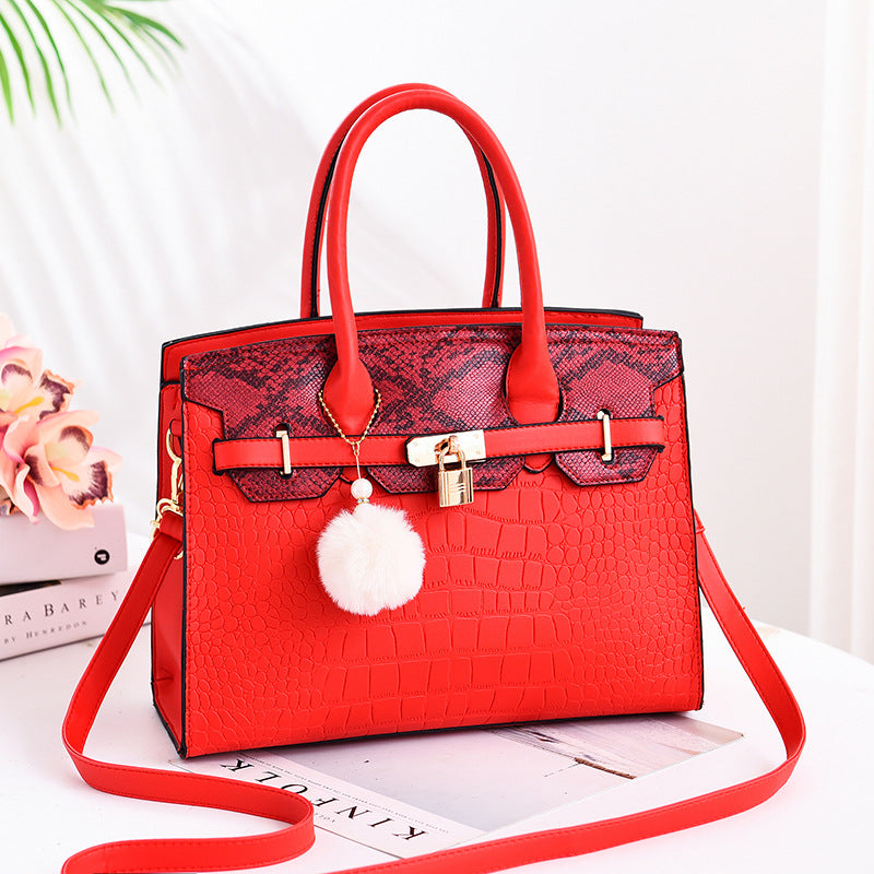 Traci K Collection( Pick Your Color)  Birkin style handbag shoulder cross handbag handbags a generation w/ purse charm