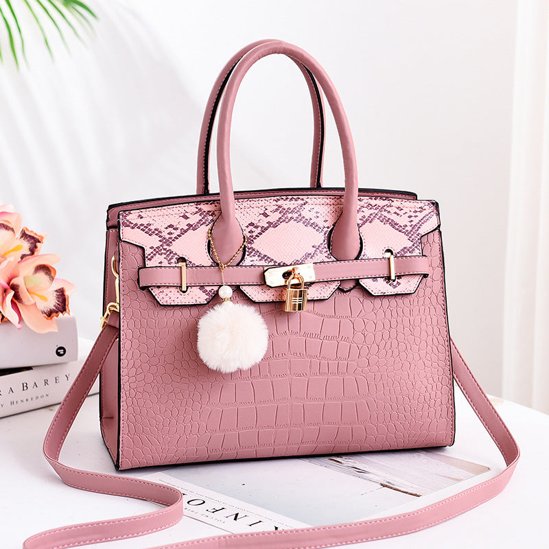 Traci K Collection( Pick Your Color)  Birkin style handbag shoulder cross handbag handbags a generation w/ purse charm
