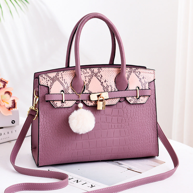 Traci K Collection( Pick Your Color)  Birkin style handbag shoulder cross handbag handbags a generation w/ purse charm