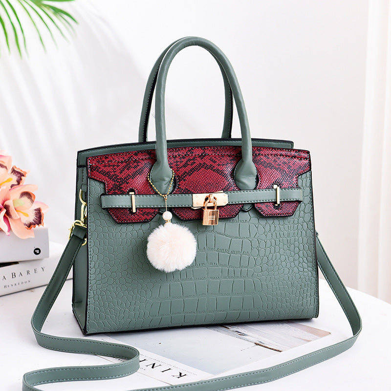 Traci K Collection( Pick Your Color)  Birkin style handbag shoulder cross handbag handbags a generation w/ purse charm