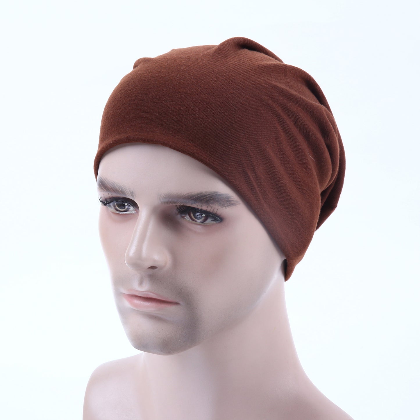 Hat  Sleeve Cap  Women  Riding Windproof Thermal Cotton Solid Color Confinement Autumn and Winter