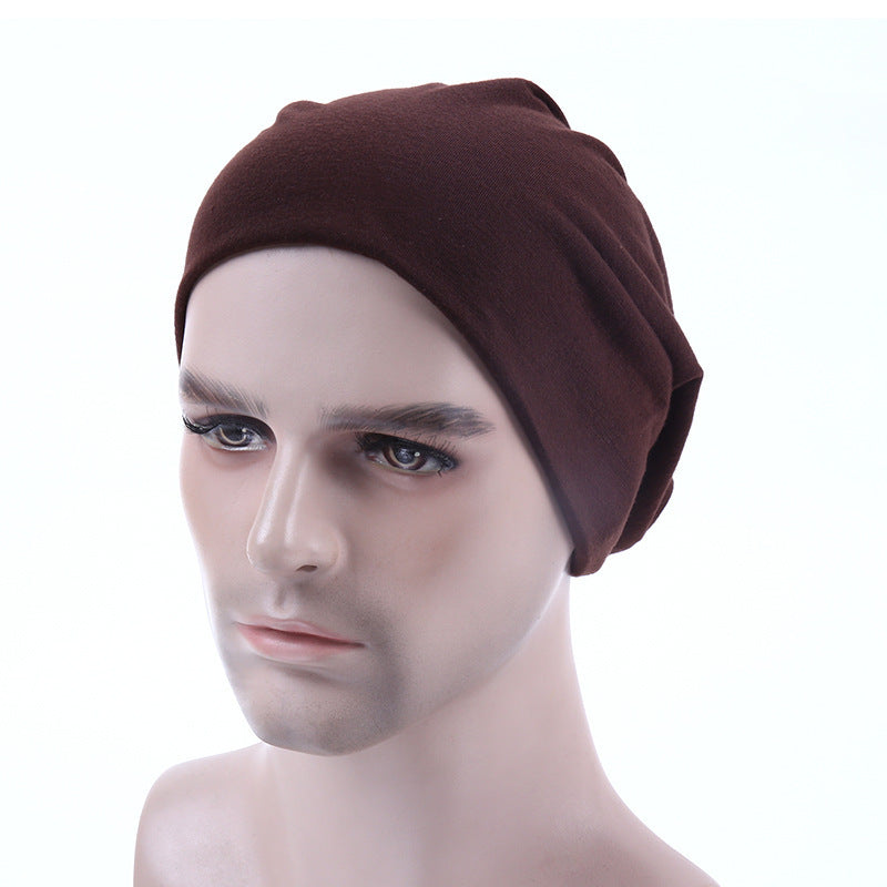 Hat  Sleeve Cap  Women  Riding Windproof Thermal Cotton Solid Color Confinement Autumn and Winter
