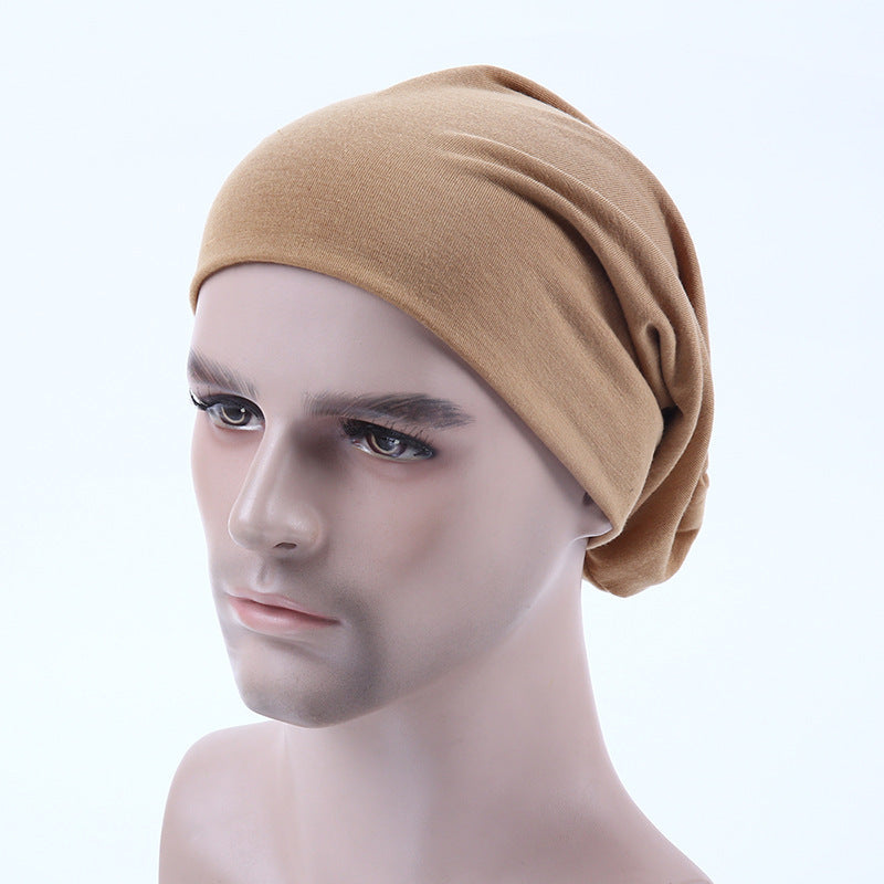 Hat  Sleeve Cap  Women  Riding Windproof Thermal Cotton Solid Color Confinement Autumn and Winter
