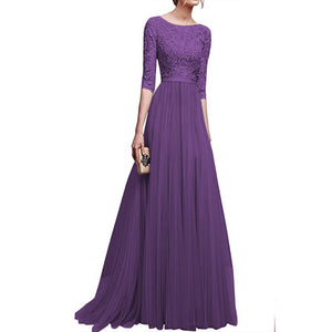 Chiffon Lace Long Dress Large Evening/Wedding /Bridesmaid /Prom etc...Dress