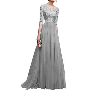 Chiffon Lace Long Dress Large Evening/Wedding /Bridesmaid /Prom etc...Dress