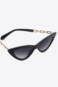 Traci K Collection Chain Detail Cat-Eye Sunglasses