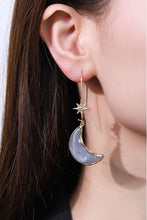 Load image into Gallery viewer, Resin Moon Drop Earrings
