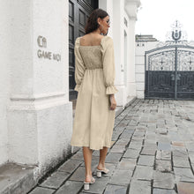 Load image into Gallery viewer, Smocked Square Neck Midi Dress
