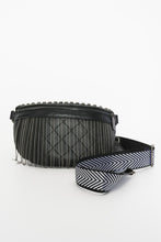 Load image into Gallery viewer, PU Leather Studded Sling Bag with Fringes
