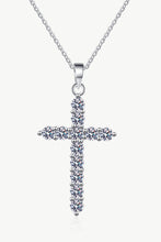 Load image into Gallery viewer, Moissanite Cross Pendant Chain Necklace
