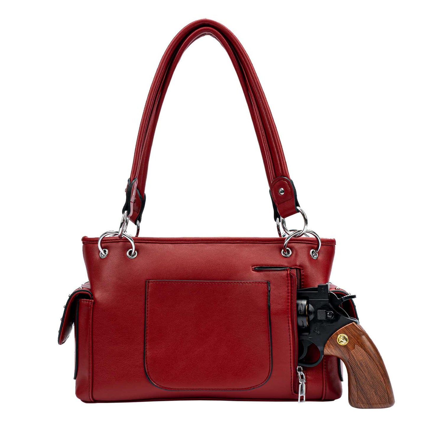 Lavawa All American by Traci K Collection Patriotic Studded Concealed Carry Tote Crossbody Handbag Purse