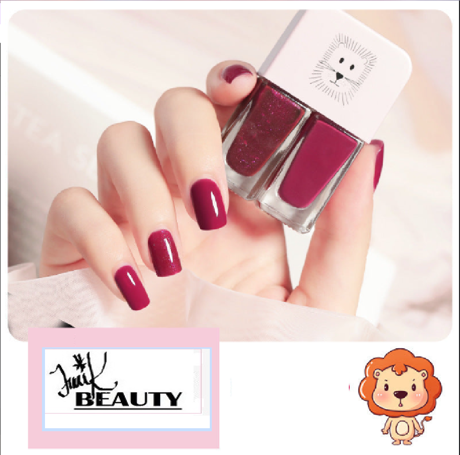 💅Traci K Beauty Nail Polish New fast-drying Long shelf lasting double color sequin armor oil free toaster oil set make-up