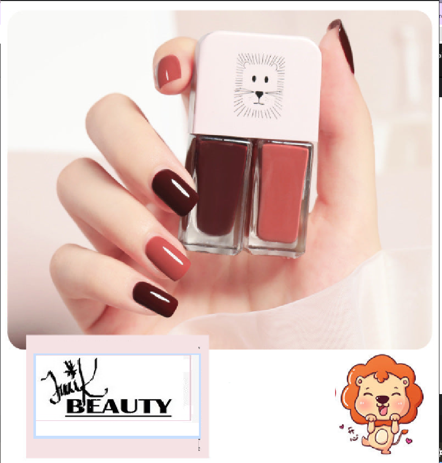 💅Traci K Beauty Nail Polish New fast-drying Long shelf lasting double color sequin armor oil free toaster oil set make-up