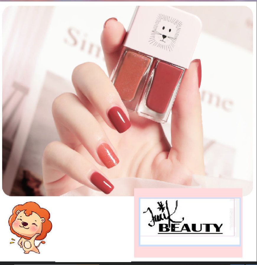 💅Traci K Beauty Nail Polish New fast-drying Long shelf lasting double color sequin armor oil free toaster oil set make-up