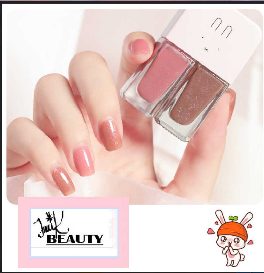 💅Traci K Beauty Nail Polish New fast-drying Long shelf lasting double color sequin armor oil free toaster oil set make-up