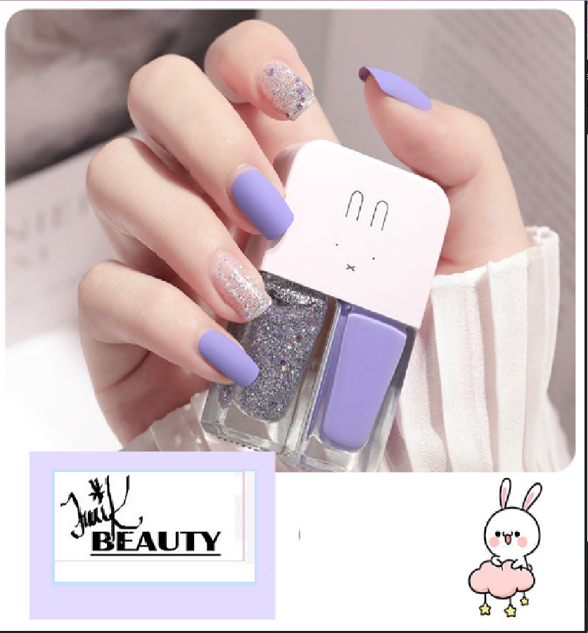 💅Traci K Beauty Nail Polish New fast-drying Long shelf lasting double color sequin armor oil free toaster oil set make-up