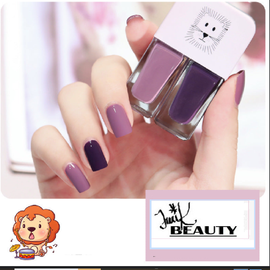 💅Traci K Beauty Nail Polish New fast-drying Long shelf lasting double color sequin armor oil free toaster oil set make-up