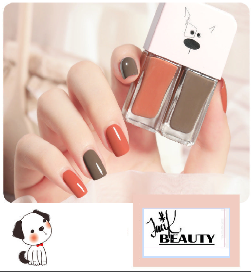 💅Traci K Beauty Nail Polish New fast-drying Long shelf lasting double color sequin armor oil free toaster oil set make-up