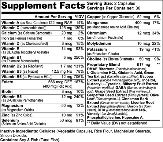 Self- Nootropic Brain & Focus Formula
