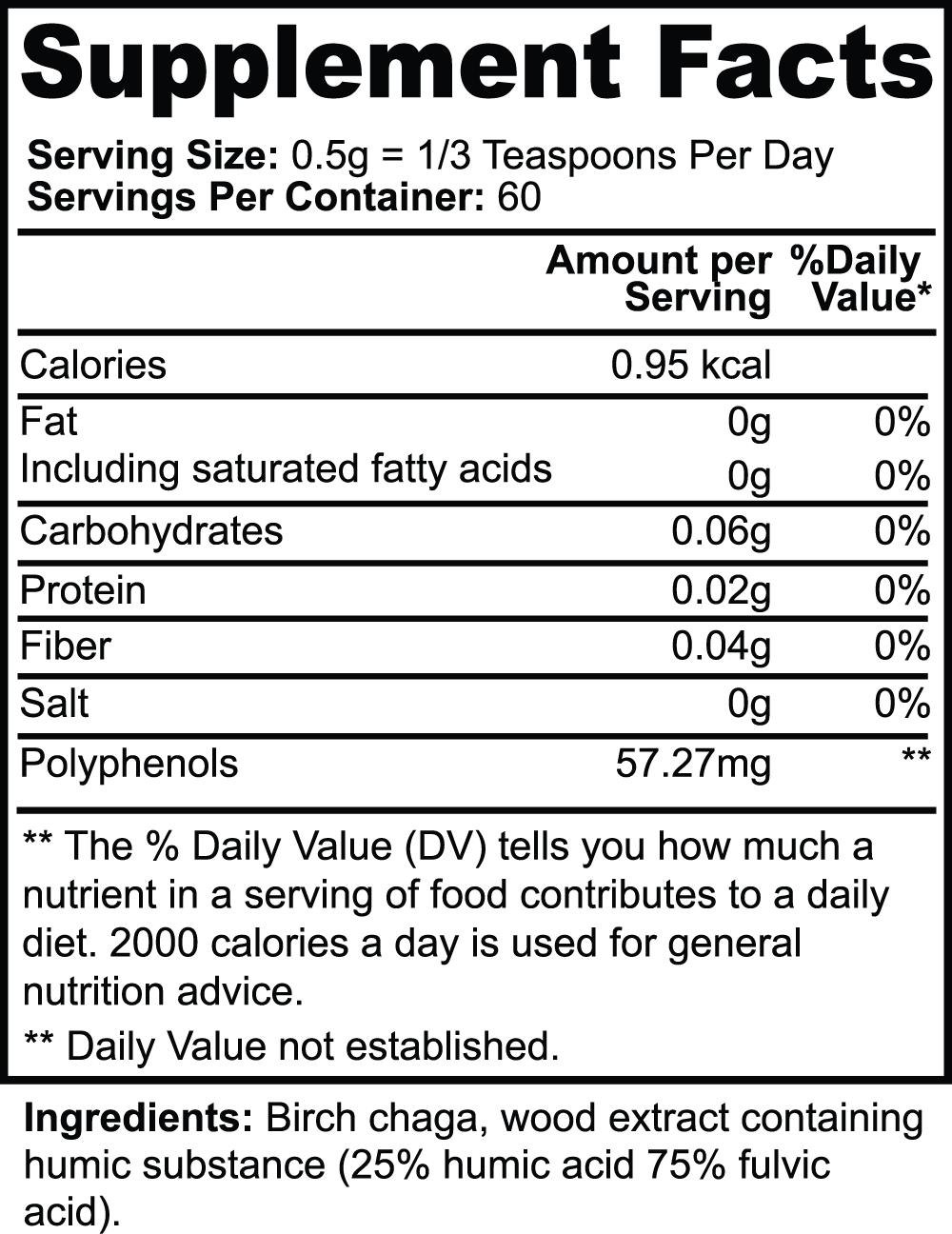 SELF-Birch Chaga Microbiome Wellness Powder