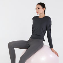 Load image into Gallery viewer, New Graceful and Fashionable Quick-Drying Running Fitness Clothes Beauty Back Long-Sleeved Sports Top Internet Celebrity Yoga Clothes Women
