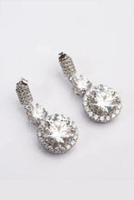 Load image into Gallery viewer, Moissanite 18K Platinum-Plated Drop Earrings
