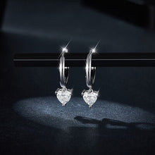 Load image into Gallery viewer, 1 Carat Moissanite 925 Sterling Silver Heart Earrings
