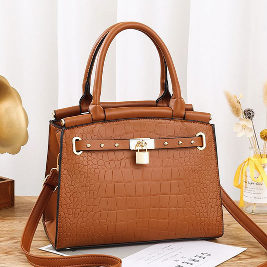 Crocodile Pattern Bag ( Pick Your Color) female fashion handbag shoulder diagonal crossbag cross-border HANDBAGS one generation